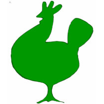 Retro Green Chicken t-shirts