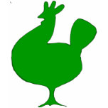 Retro Green Chicken T Shirts