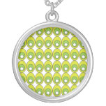 Retro Green Pattern Necklace
