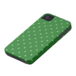 retro green polka dot Case-Mate iPhone 4 cases