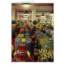 Retro Grocery Store Coupon Clipper's Gifts Gift Greeting Cards