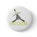 Retro Groom in Tuxedo buttons
