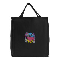 retro groove heart wave embroidered bags by silly_strings retro groove heart wave embroidered bags