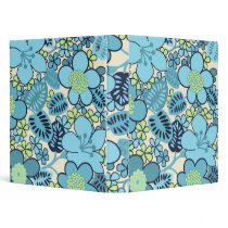 Retro Groovy Aqua Binder by Regella Retro Groovy Aqua Binder