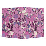 Retro Groovy Pink Binder