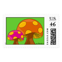 Retro Groovy sixties mushroom stamps by Retroversity Retro Groovy sixties mushroom stamps