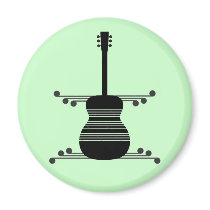 Retro Guitar Magnet