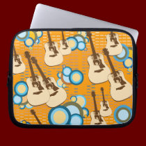 Retro Guitars Laptop Case laptop sleeves