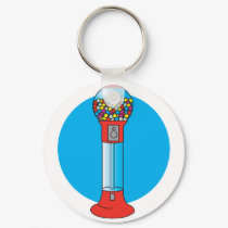 retro gumball machine keychains