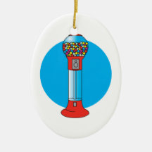 retro gumball machine ornament