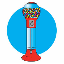 retro gumball machine acrylic cut out