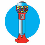 retro gumball machine acrylic cut out