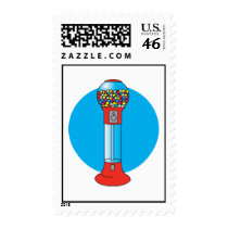 retro gumball machine postage