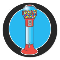 retro gumball machine stickers