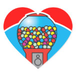 retro gumball machine stickers