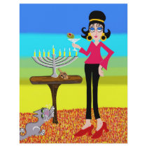 Retro Hanukkah and a Martini letterhead