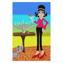 Retro Hanukkah and a Martini stationery by lynndarakosdesigns Retro Hanukkah and a Martini stationery