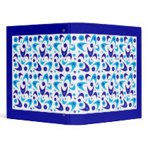 Retro Hanukkah Blue Boomerang binders by JuJuGarden Retro Hanukkah Blue Boomerang binders