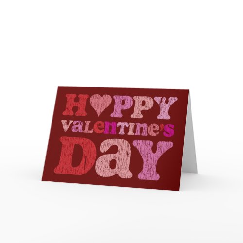 Retro Happy Valentine's Day card