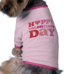 Retro Happy Valentine's Day pet clothing