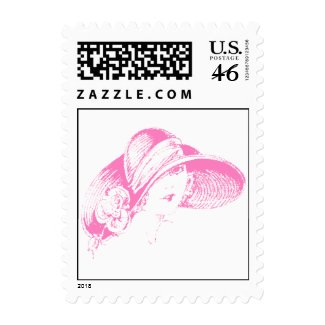 Retro Hat Fashions Flapper Style Postage Stamps stamp