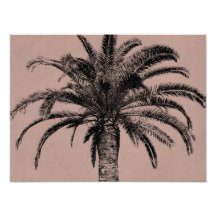 Retro Hawaiian Palm Tree - Vintage Palms Template Photograph