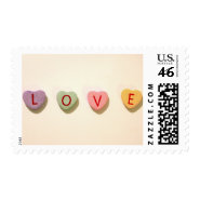 Retro Heart Candy Love stamp