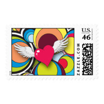 Retro Heart stamps