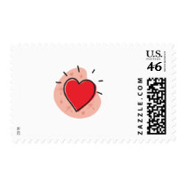 Retro Heart Valentines Day Design postage by Eholidayz Retro Heart Valentines Day Design postage