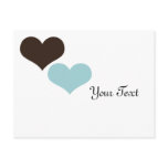 Retro Hearts Custom Postcard