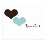 Retro Hearts Custom Postcard