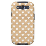Retro hearts wood background girly heart pattern samsung galaxy s3 covers
