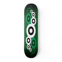Retro Helix (Green) Skateboard Deck