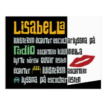 retro hip metropolitan European languages Post Cards