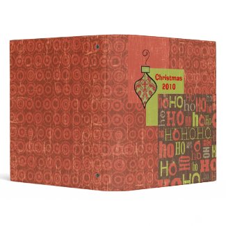 Retro Ho Ho Holiday Binder binder