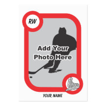 Retro Hockey Card Business Card Templates