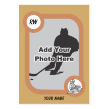 Retro Hockey Card Business Card Templates