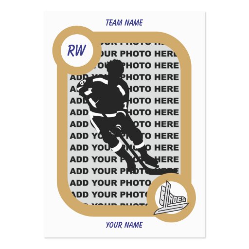 Retro Hockey Card Business Card Templates