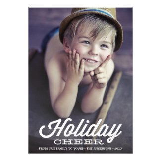 RETRO HOLIDAY CHEER | HOLIDAY PHOTO CARD