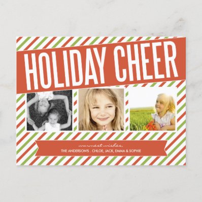 RETRO HOLIDAY CHEER | HOLIDAY PHOTO CARD POST CARDS