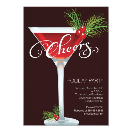 retro holiday cocktail party invitation zazzle holiday cocktail party invitations