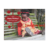Retro Holiday Ornament postcards