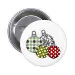 Retro Holiday Ornaments Pin