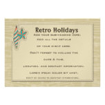 Retro Holidays [7x5 Invitation]