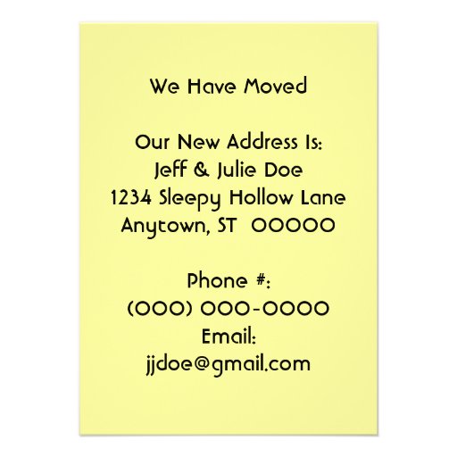 Retro Home Found Blue Car Moved Move Announcement