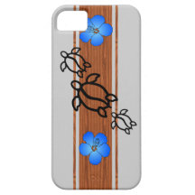 Retro Honu Surfboard iPhone 5 Cases