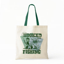 Retro Hooked On Fishing Bag