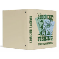 Retro Hooked On Fishing Binder