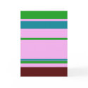 Retro Horizontal Stripes - Blank Note Card by royals Retro Horizontal Stripes - Blank Note Card