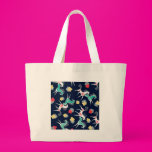 Retro Horses on Blue Bag